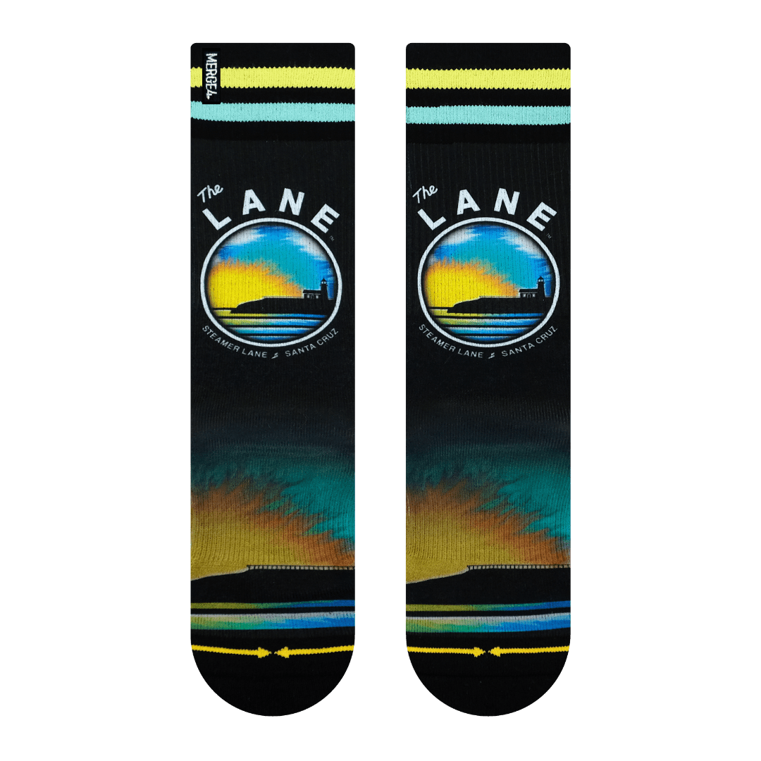 Slidertown The Lane Blue Sky Crew Socks