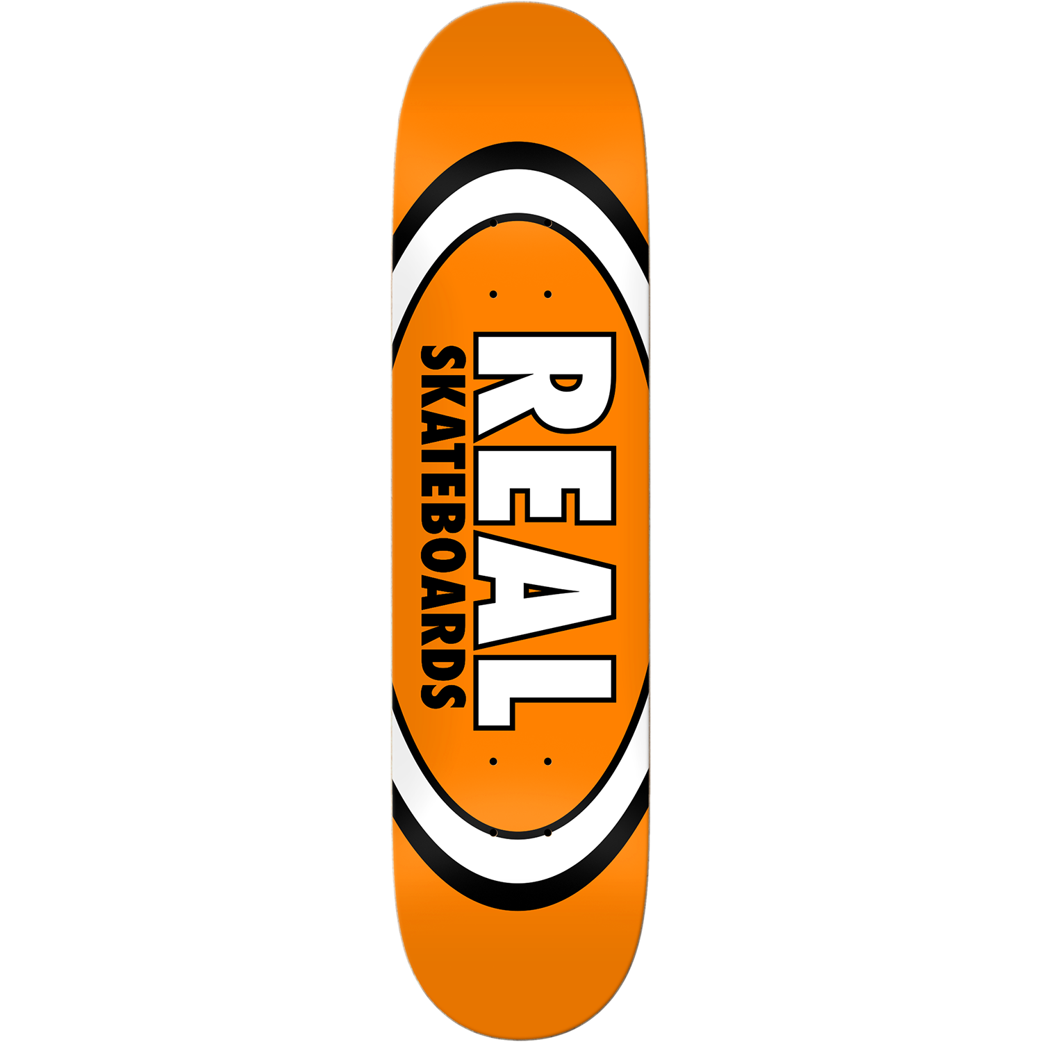 Real Classic Oval Skateboard Deck - 7.5″ Orange - Bow Shock Marketplace