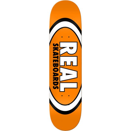 Real Classic Oval Skateboard Deck - 7.5″ Orange - Bow Shock Marketplace