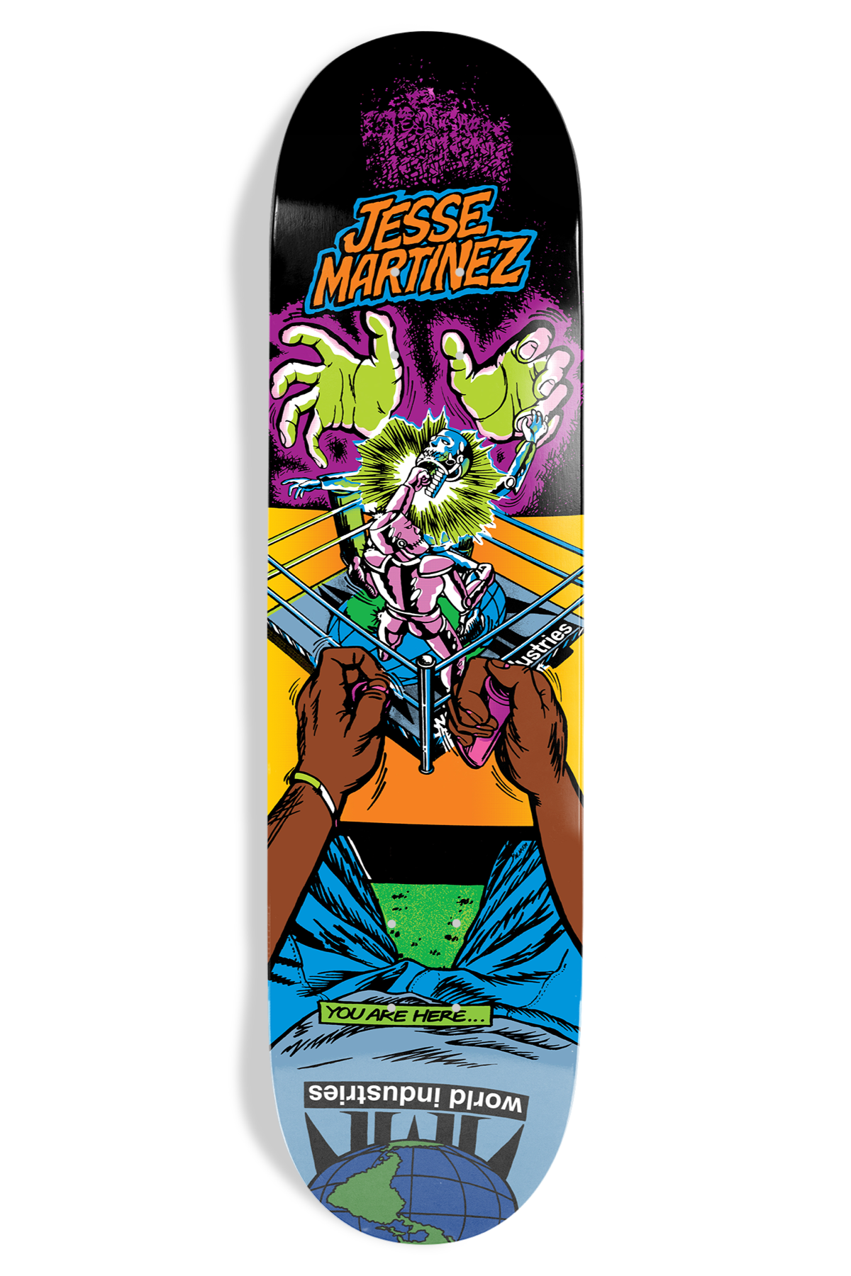 World Industries Jesse Martinez Rock'em Sock'em Popsicle Deck - 8.5