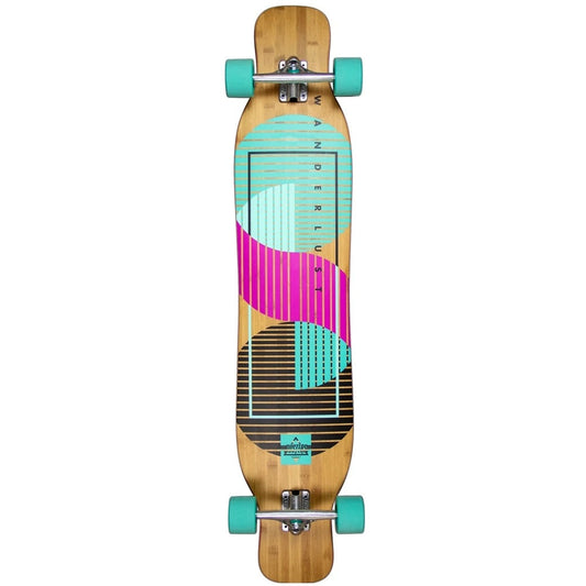 Dusters Wanderlust Complete Longboard - 47″ Teal/Purple - Bow Shock Marketplace
