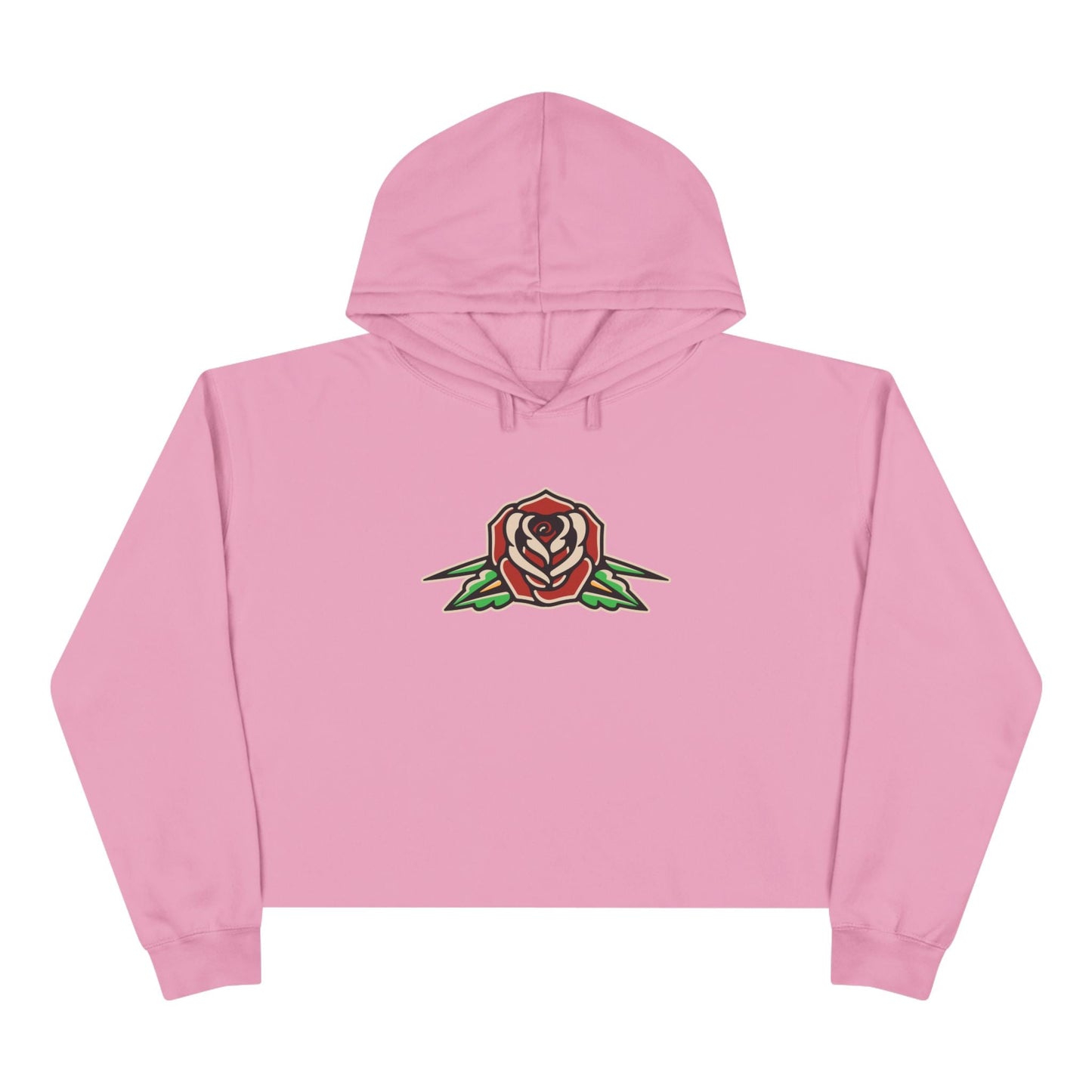 Liebe Calavera Rosa Crop Hoodie