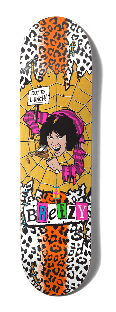 GIRL GEERING "OUT TO LUNCH" 8.5" SKATEBOARD DECK - Bow Shock Marketplace