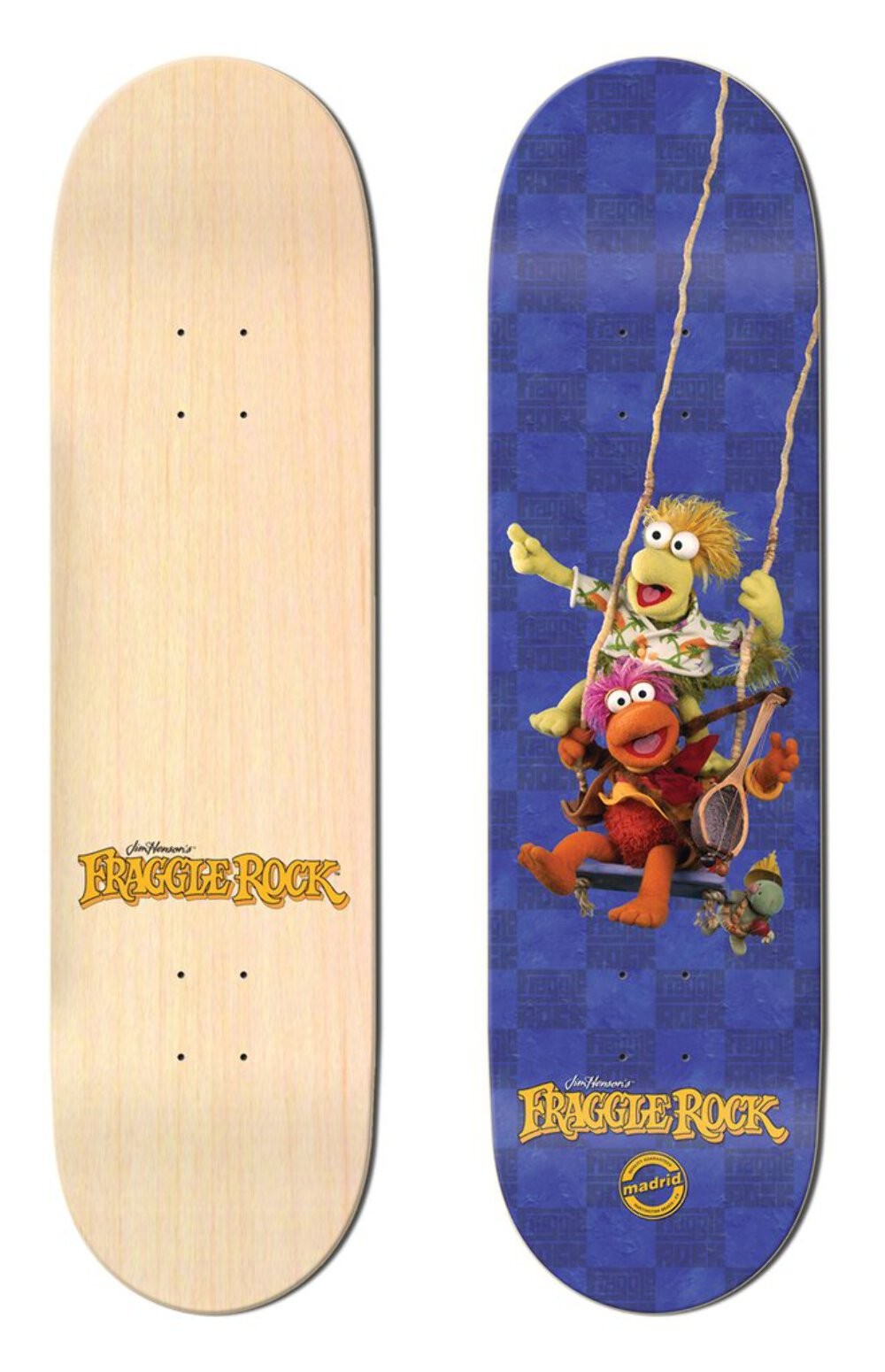 Madrid X Fraggle Rock Swing Skateboard Deck
