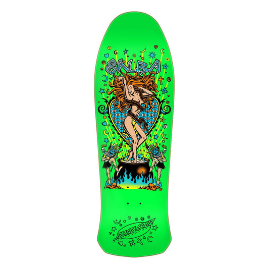 Santa Cruz Steve Alba "Witch Doctor" Lime 10.4" Reissue Skateboard Deck
