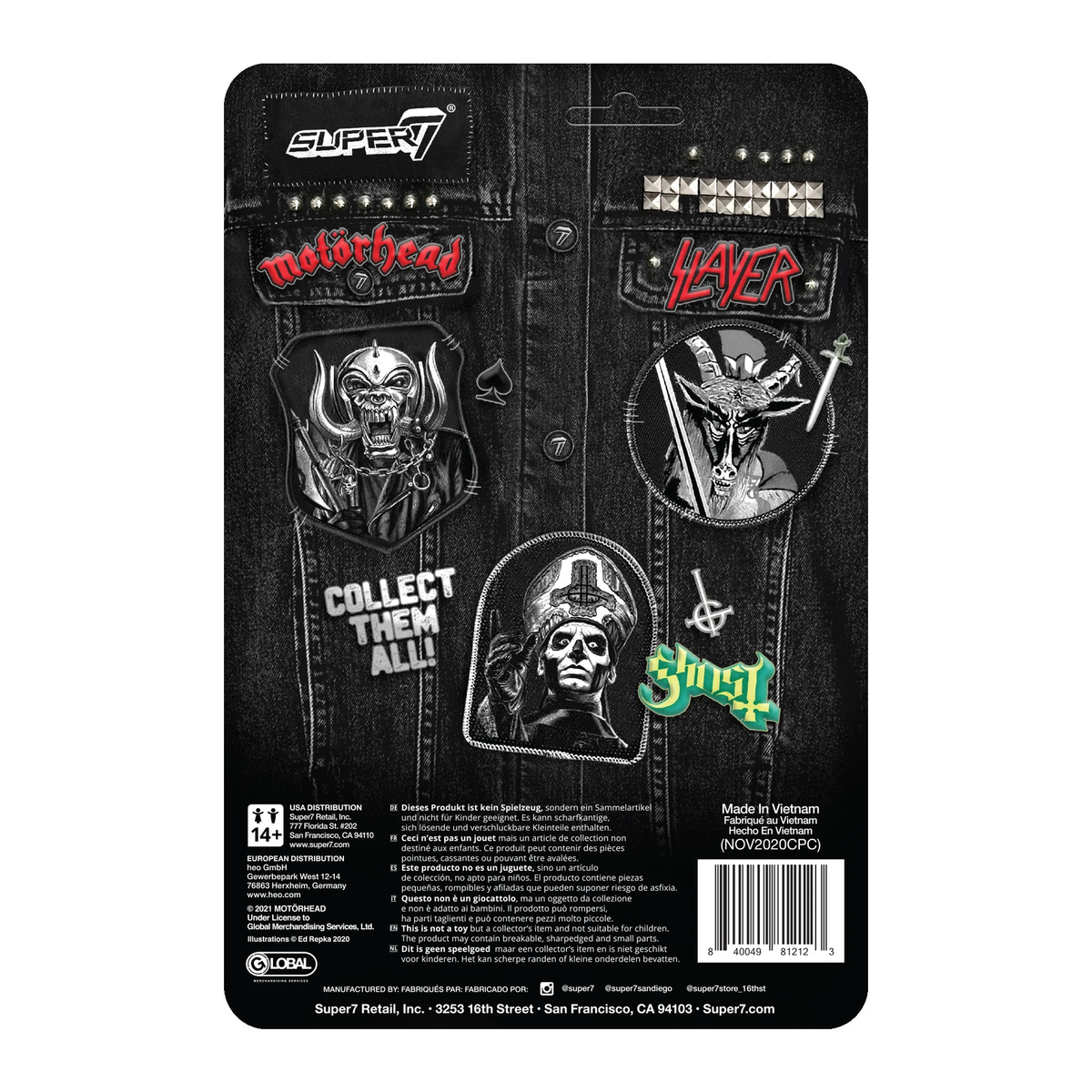 Super7 X Motörhead - Warpig (Japanese Chrome) Reaction Figure