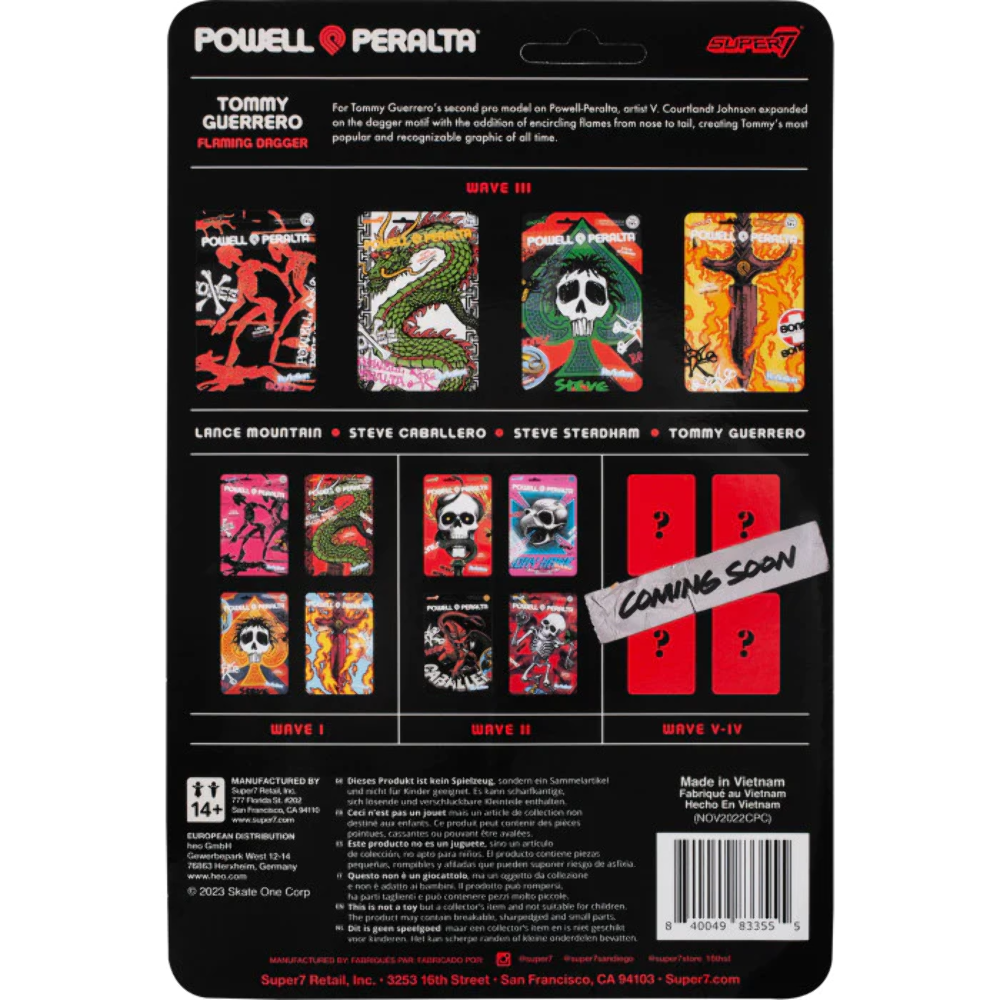 Super7 X Powell Peralta Tommy Guerrero Wave 3 Reaction Figure