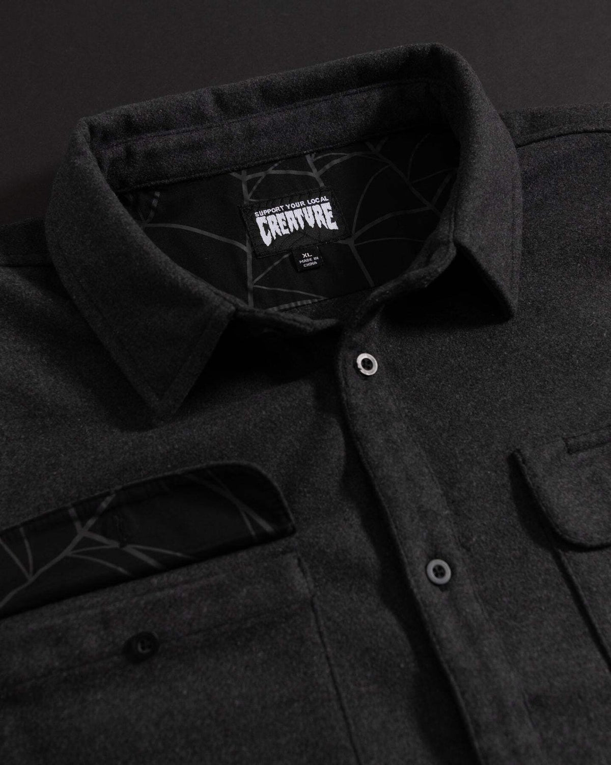 Creature Web L/S Flannel