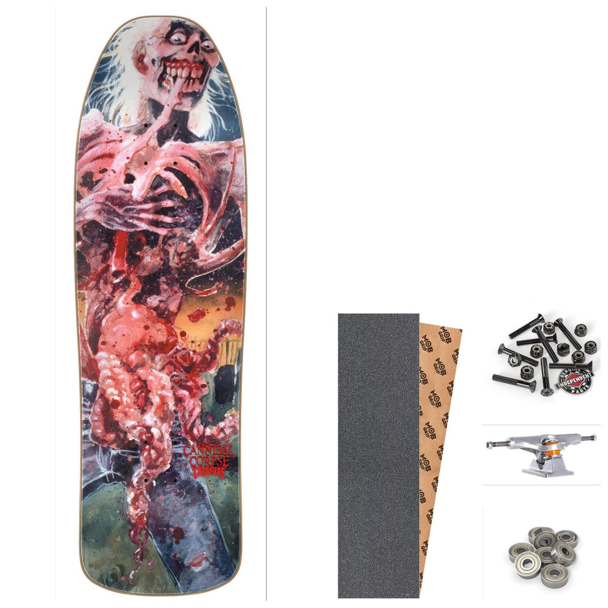 Creature X Cannibal Corpse "Corpse Eaten Back To Life" 9.34" Complete Skateboard