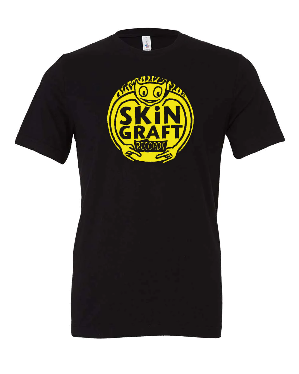 Skin Graft Records “Logo” T-Shirt W/ Yellow Ink