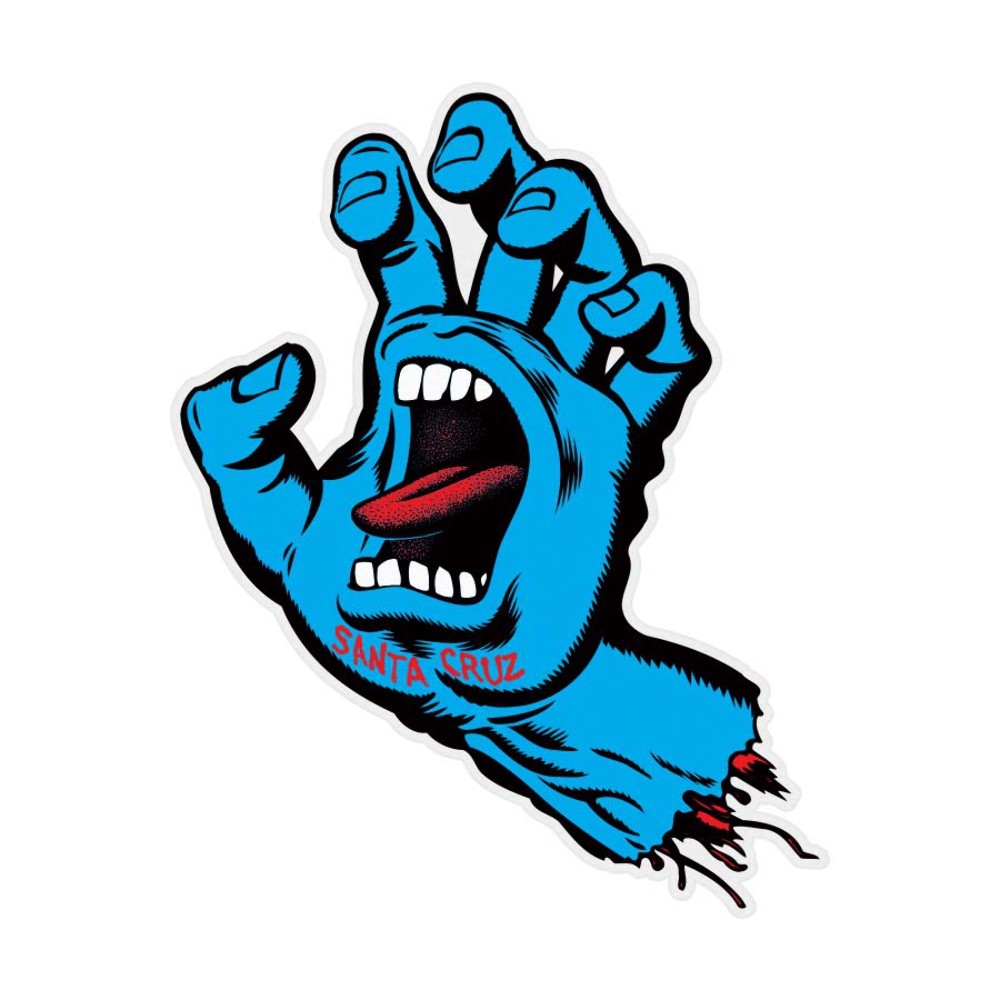 Santa Cruz Skateboards Screaming Hand 10" Sticker