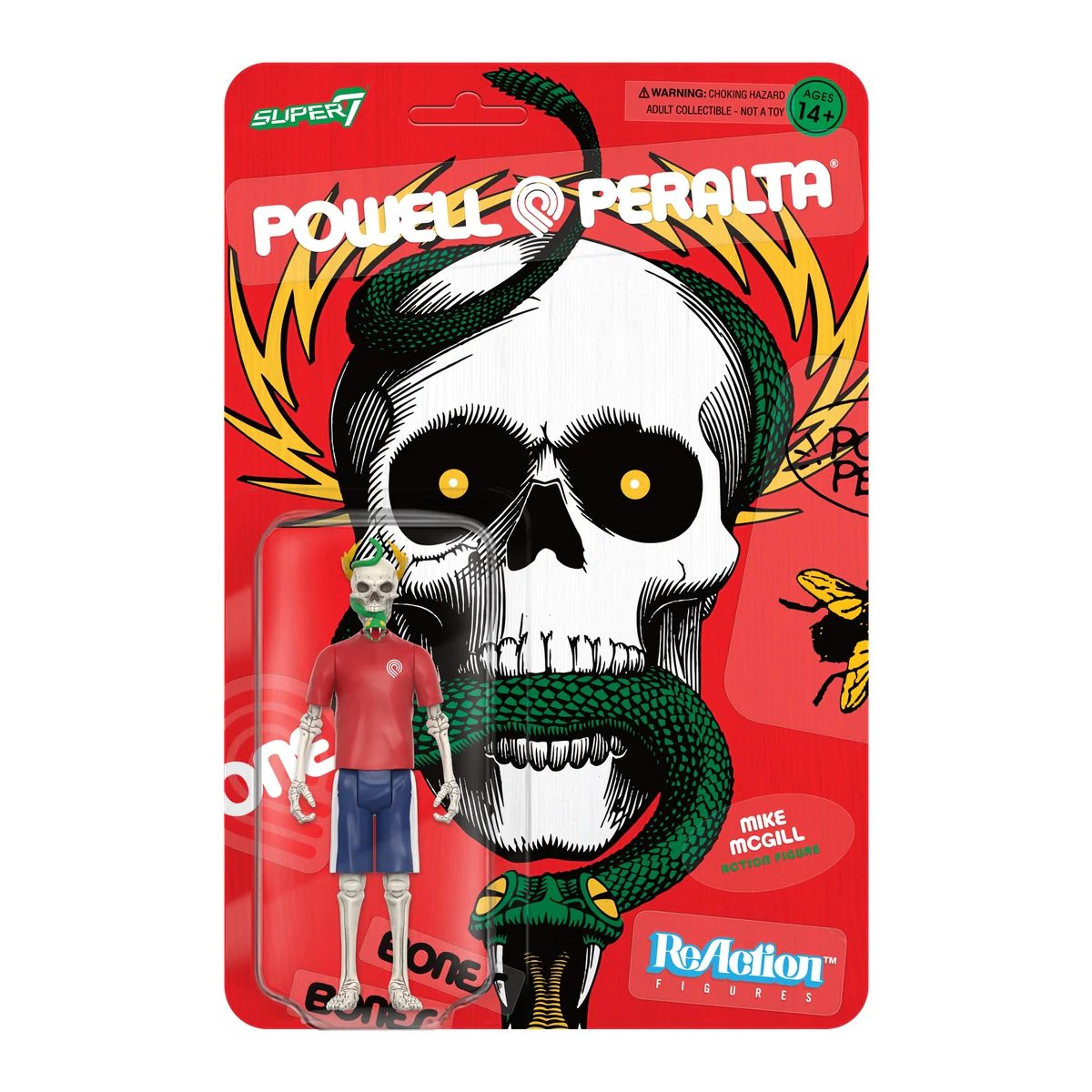 Super7 X Powell Peralta Mike McGill Wave 2 Reaction Figure
