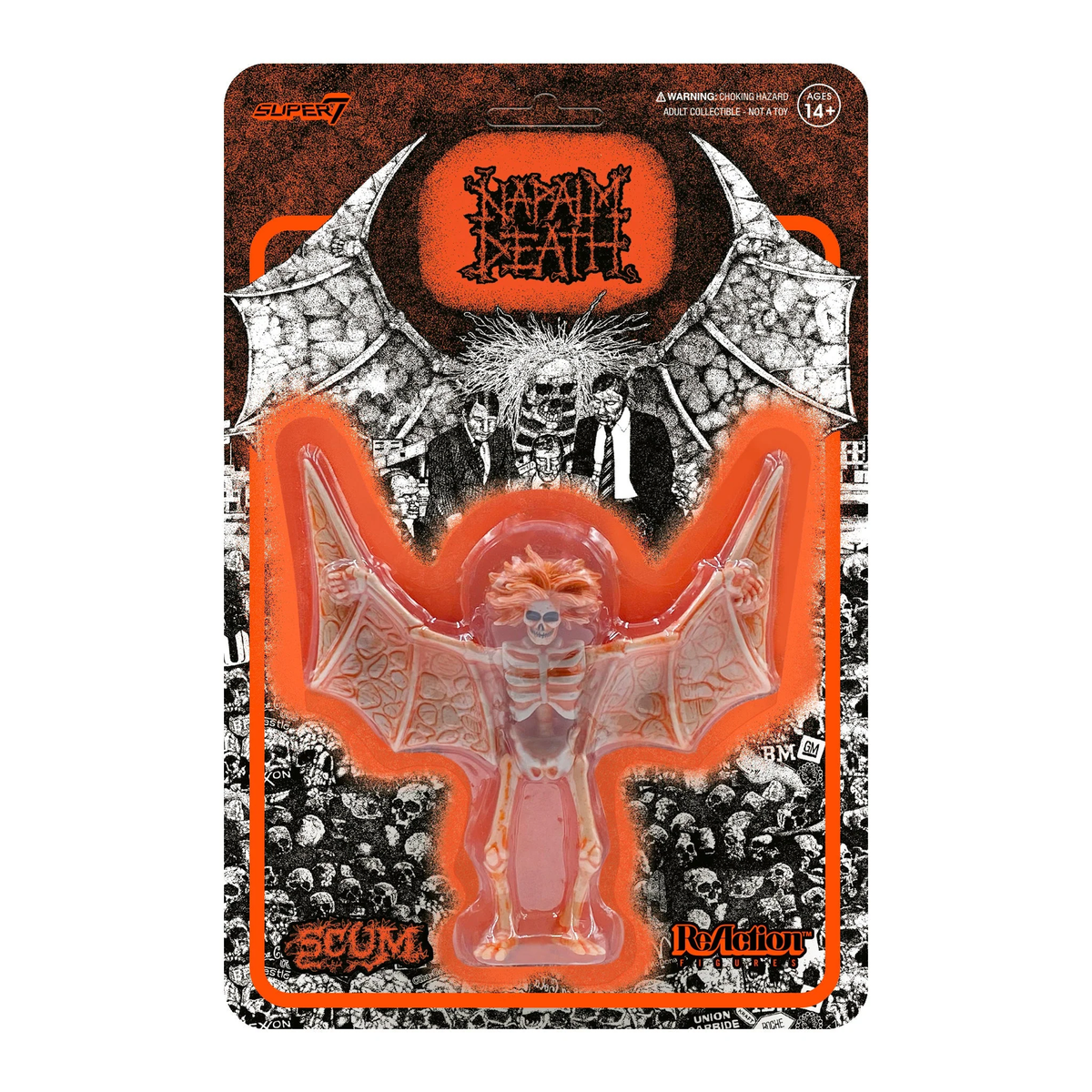 Super7 X Napalm Death - Scum Demon (Orange) Reaction Figure