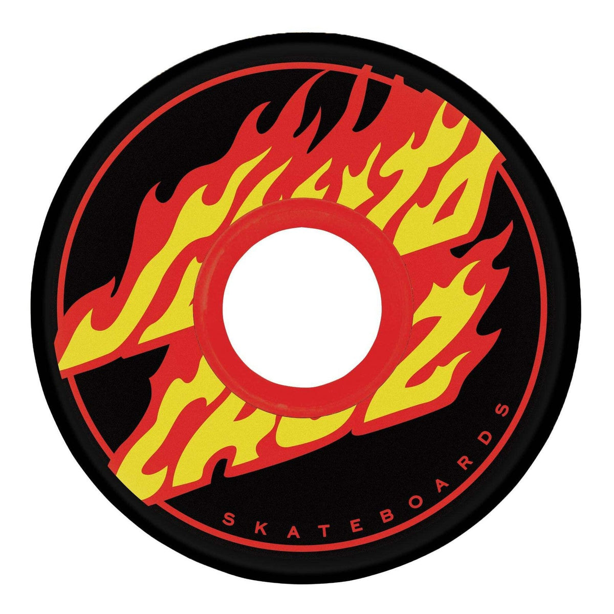 OJ X Santa Cruz Flame Dot Super Juice Black 60mm 78A Skateboard Wheels