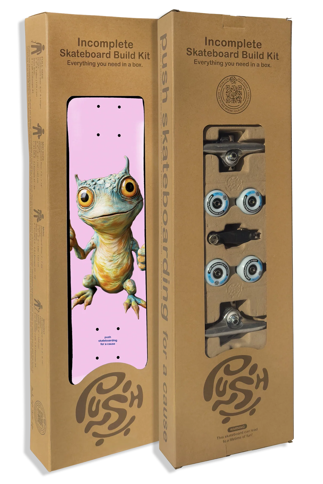 Push "Double Thumb" 7" In-Complete Skateboard