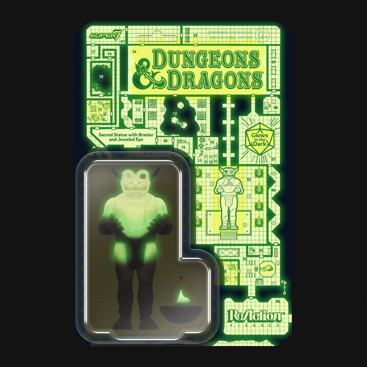 Super7 X Dungeons & Dragons - Sacred Statue (Glow-In-The-Dark) Reaction Figure