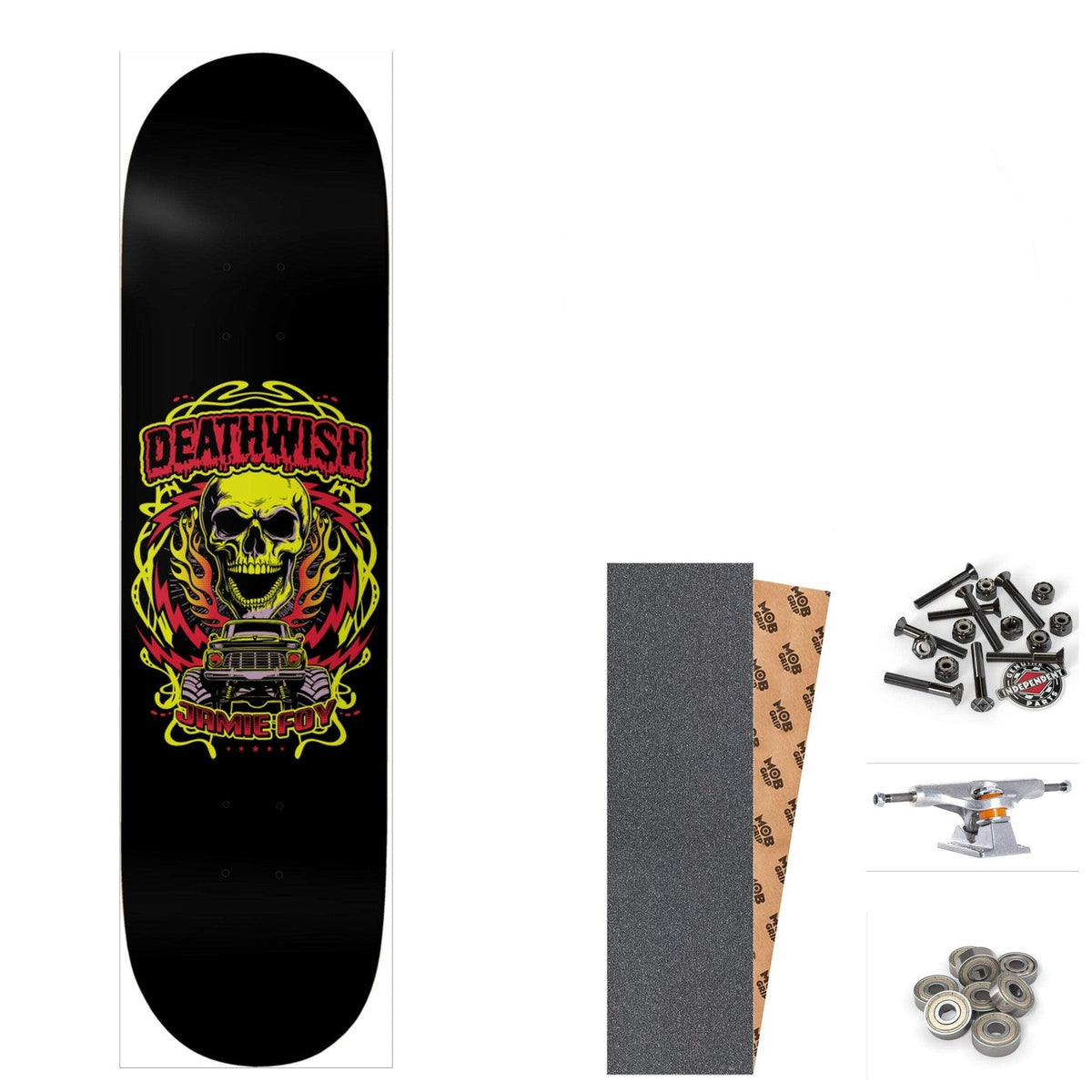 Deathwish Jamie Foy Mash the Throttle 8.125" Complete Skateboard