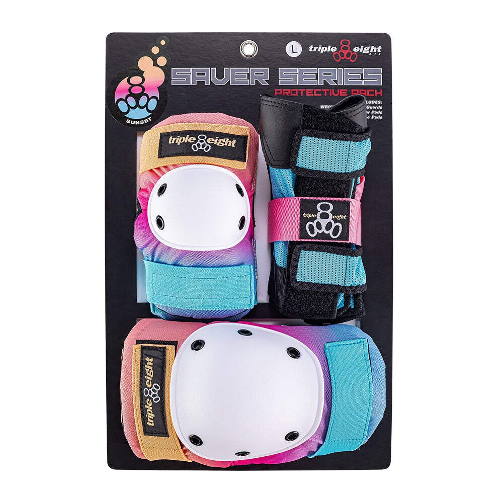 Triple Eight Saver Series 3-Pack Wrist Guards / Elbow Pads / Knee Pads