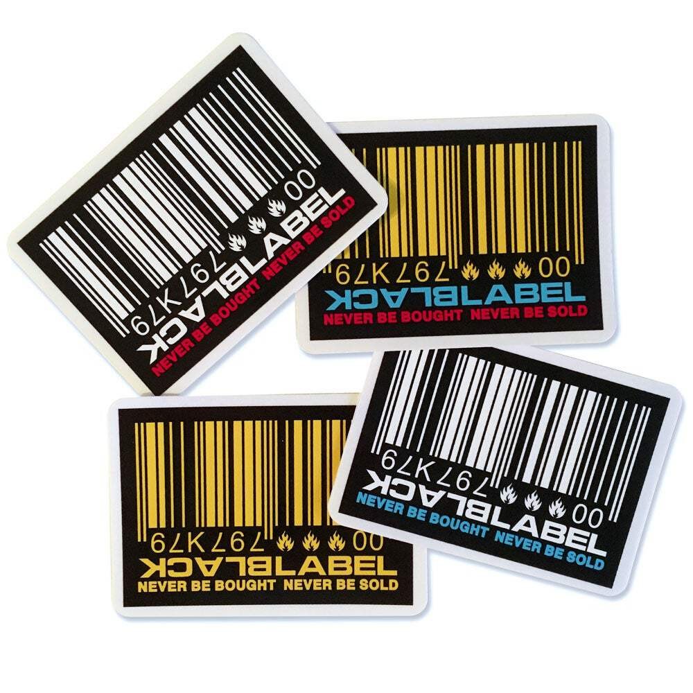 Black Label "Barcode" Sticker