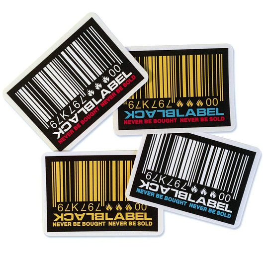 Black Label "Barcode" Sticker
