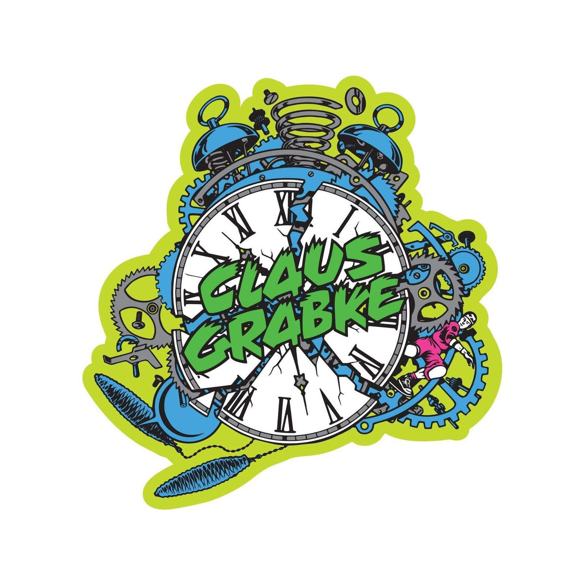 Slime Balls Claus Grabke Vomits 60mm 95A Neon Green Skateboard Wheels