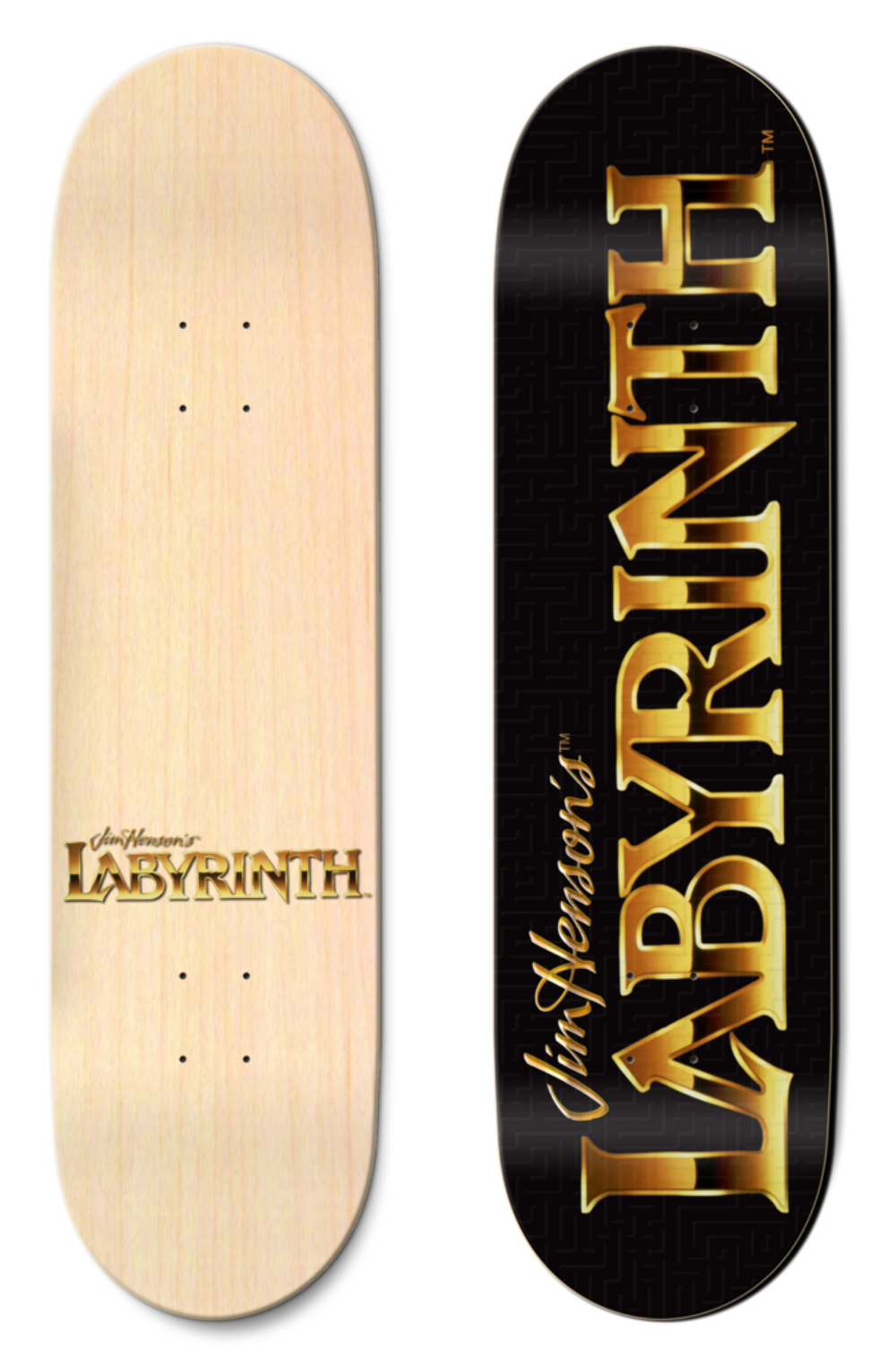 Madrid X Jim Henson'S Labyrinth 3D Logo Skateboard Deck