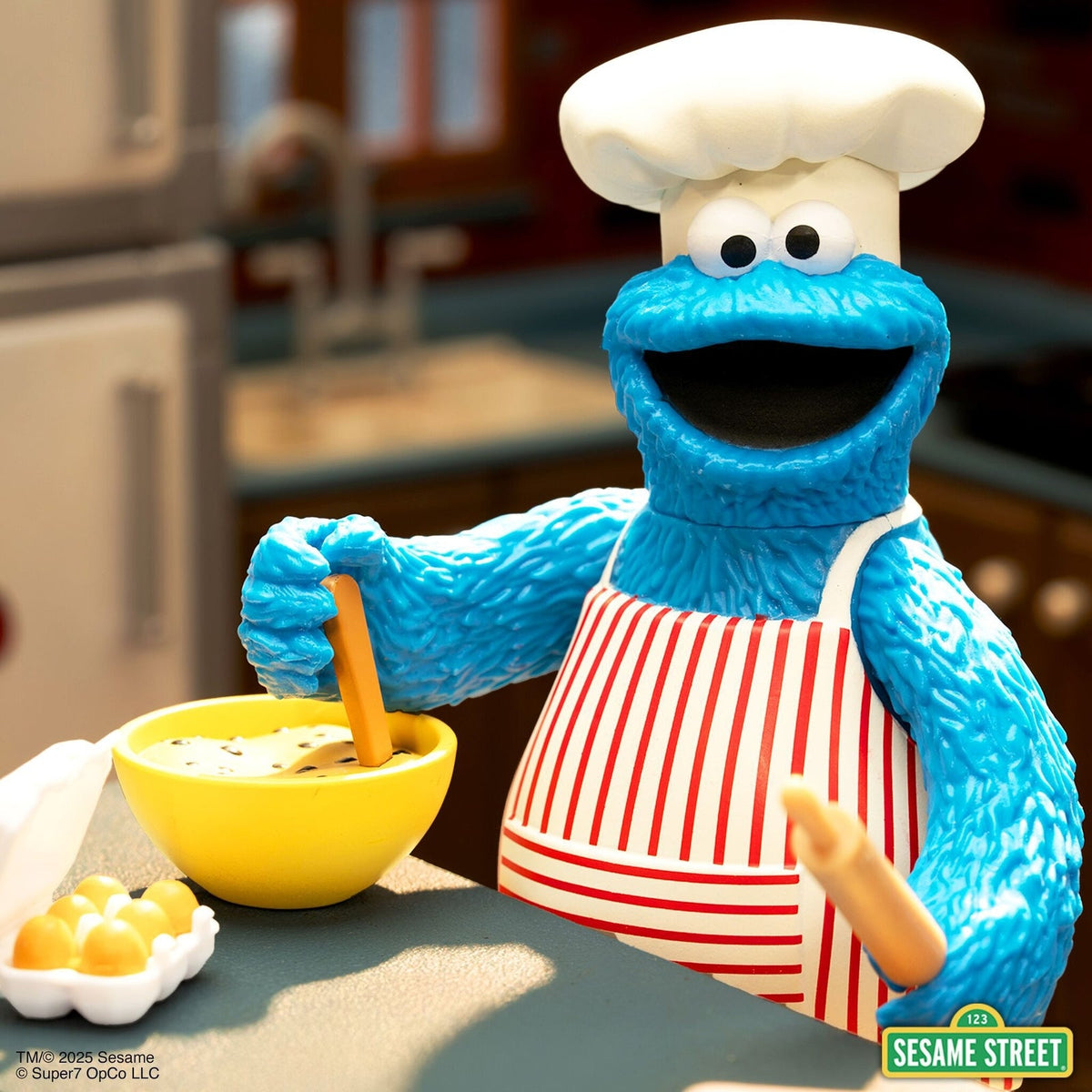 Super7 X Sesame Street - Chef Cookie Reaction Figure