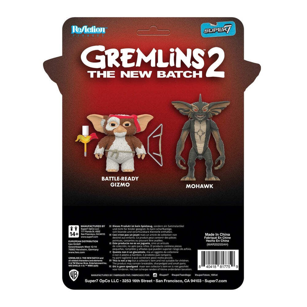 Super7 X Gremlins - Stripe (Battle Ready Character Card) Reaction Figure