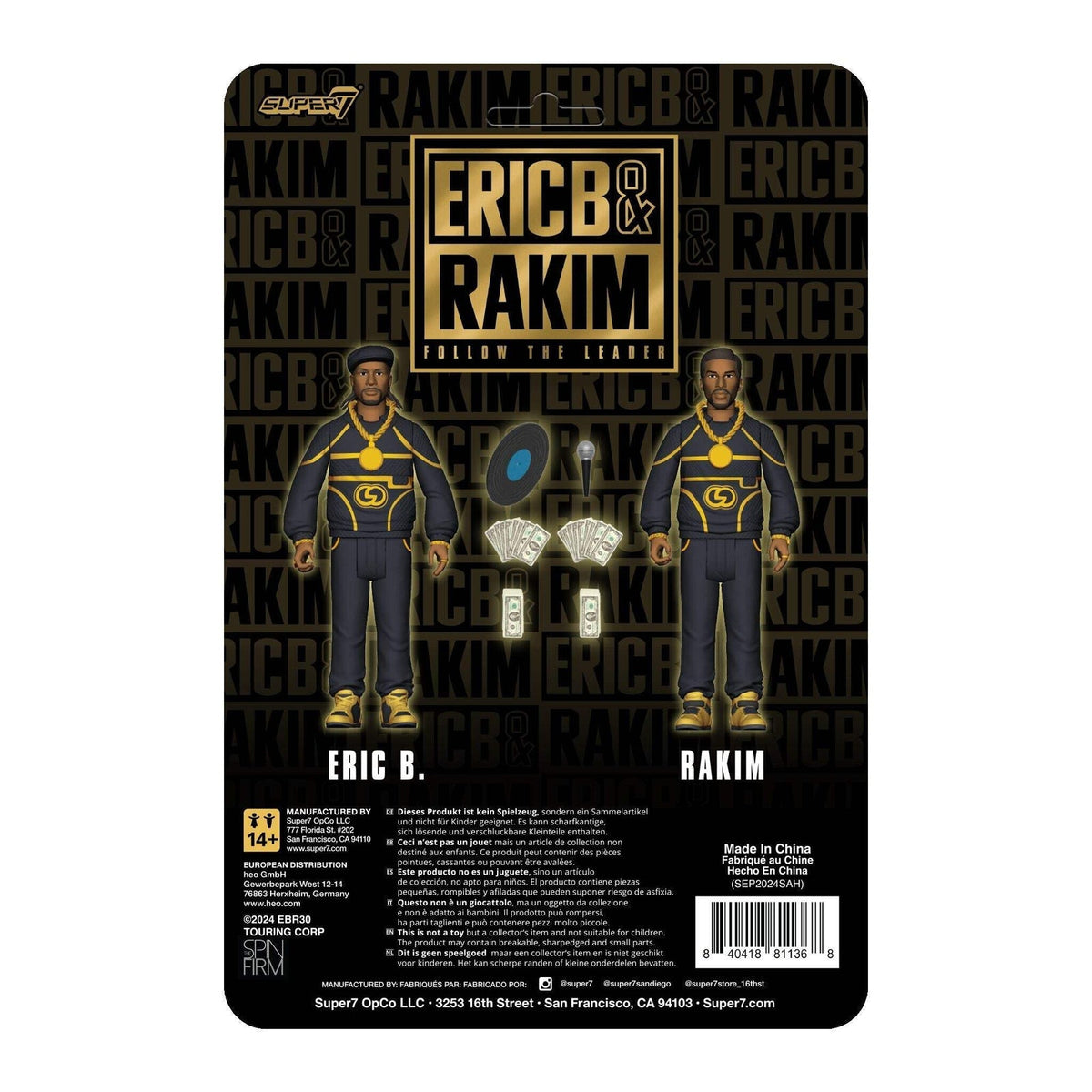 Super7 X Eric B. & Rakim (Follow The Leader) Reaction Figures