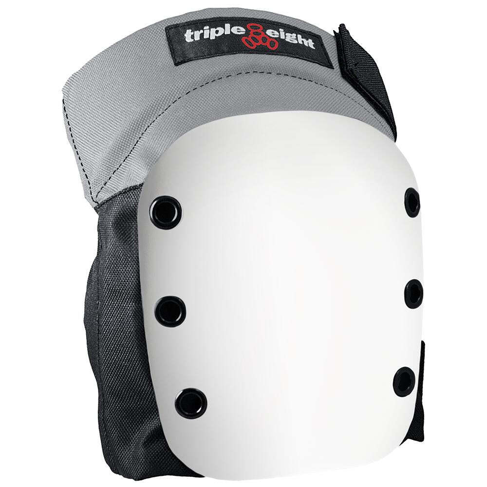 Triple Eight Street Knee Pads (Sold As Pair) (Grey W/White)