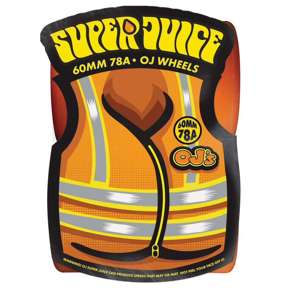OJ Super Juice Neon Orange 60mm 78A Skateboard Wheels