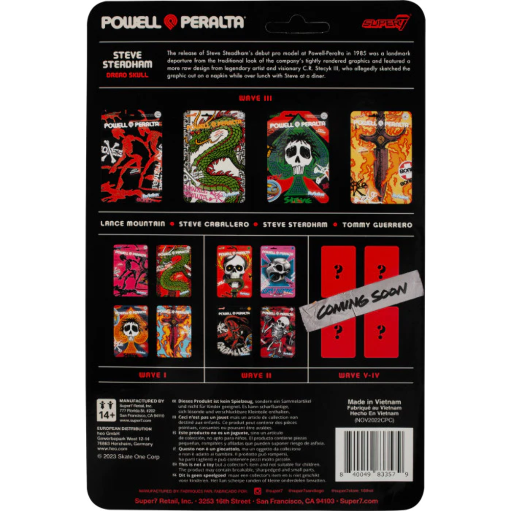 Super7 X Powell Peralta Steve Steadham Wave 3 Reaction Figure