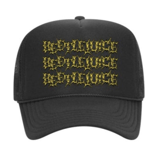 Welcome X Beetlejuice Three Times Trucker Hat
