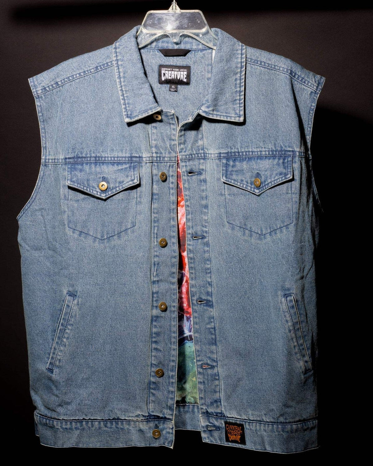 Creature X Cannibal Corpse Denim Vest