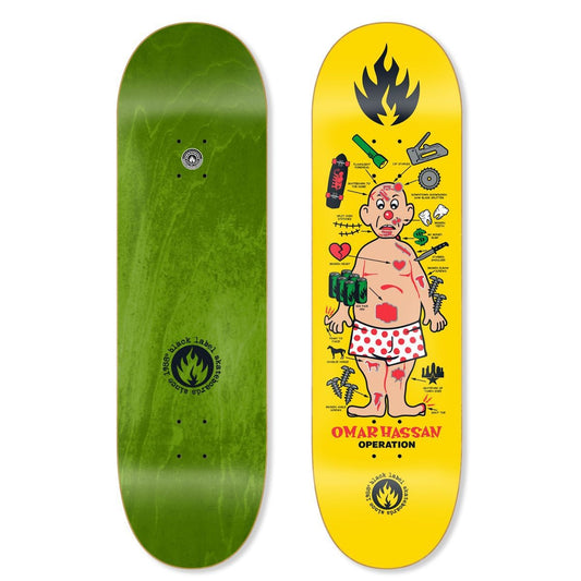 Black Label Omar Hassan "Operation" 9" Skateboard Deck