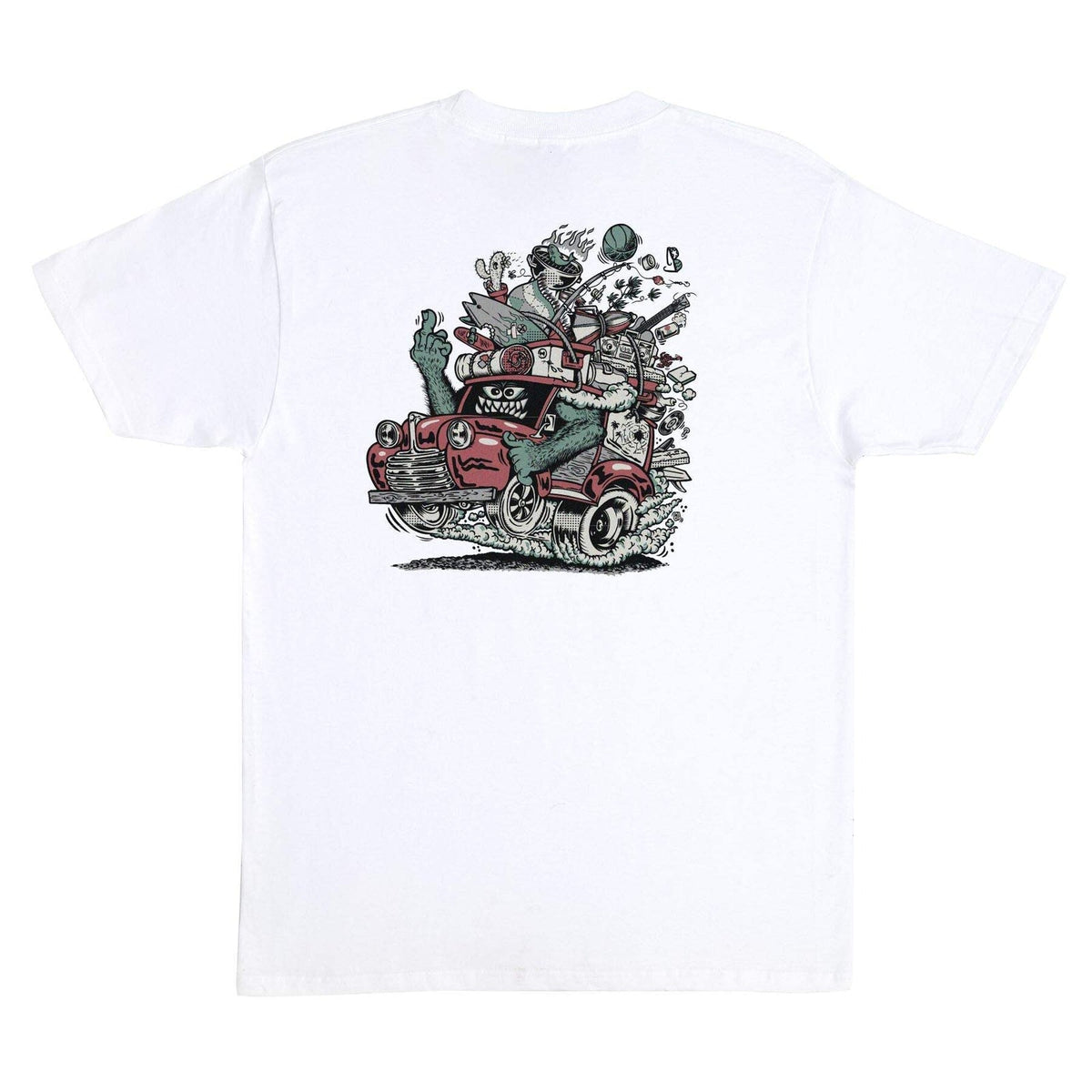 Santa Cruz Johnson Beast Wagon Stripes T-Shirt
