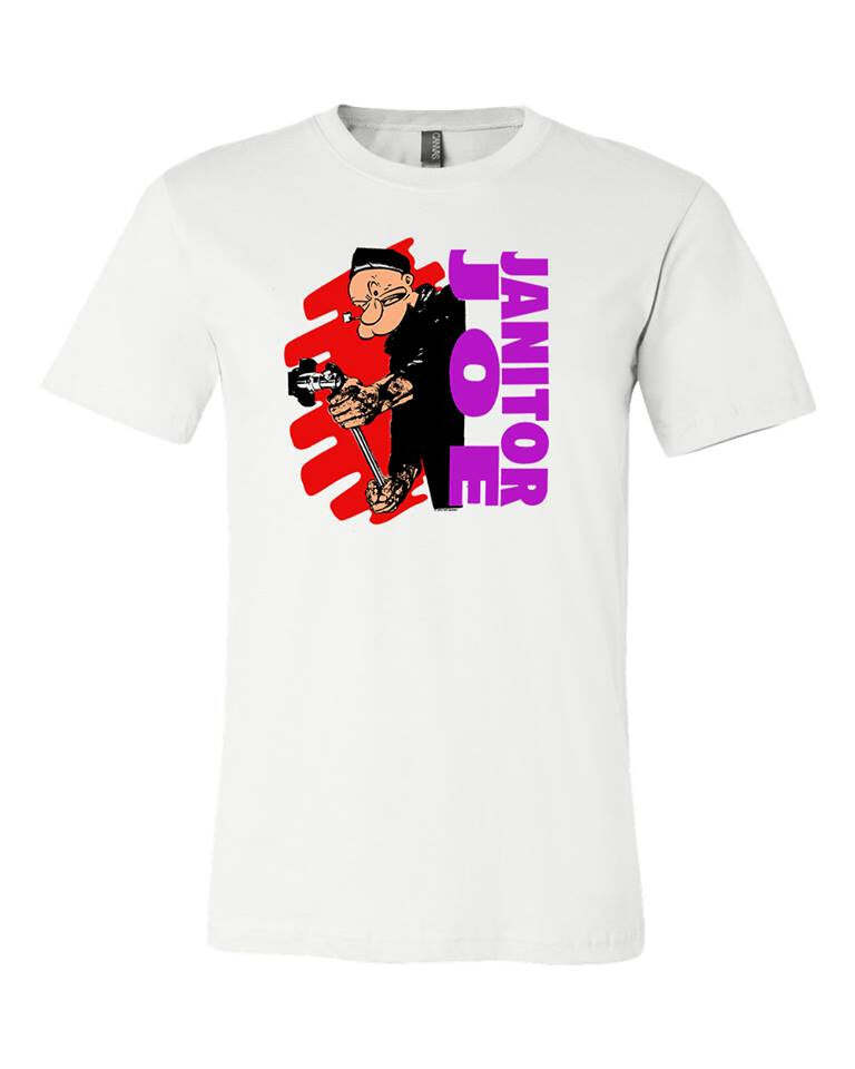 Janitor Joe "Popeye" T-Shirt W/ Amphetamine Reptile Noise Back Logo