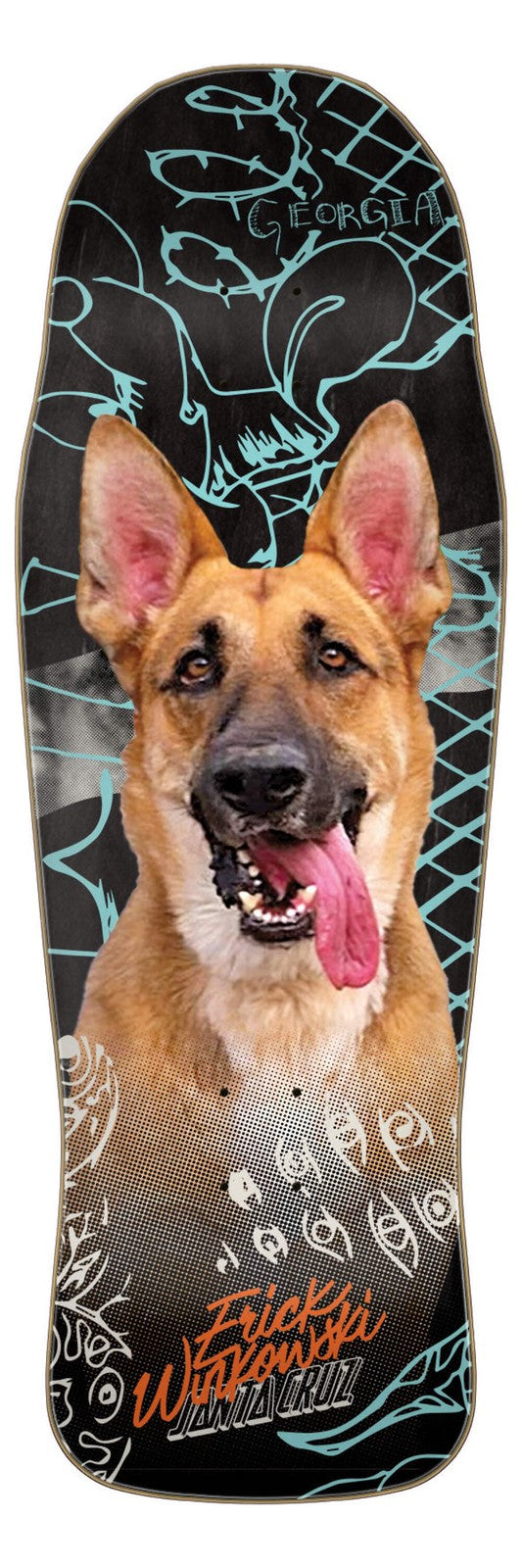 Santa Cruz Erick Winkowski "German Shepherd Tribute" Pro Shaped 10.34" Skateboard Deck