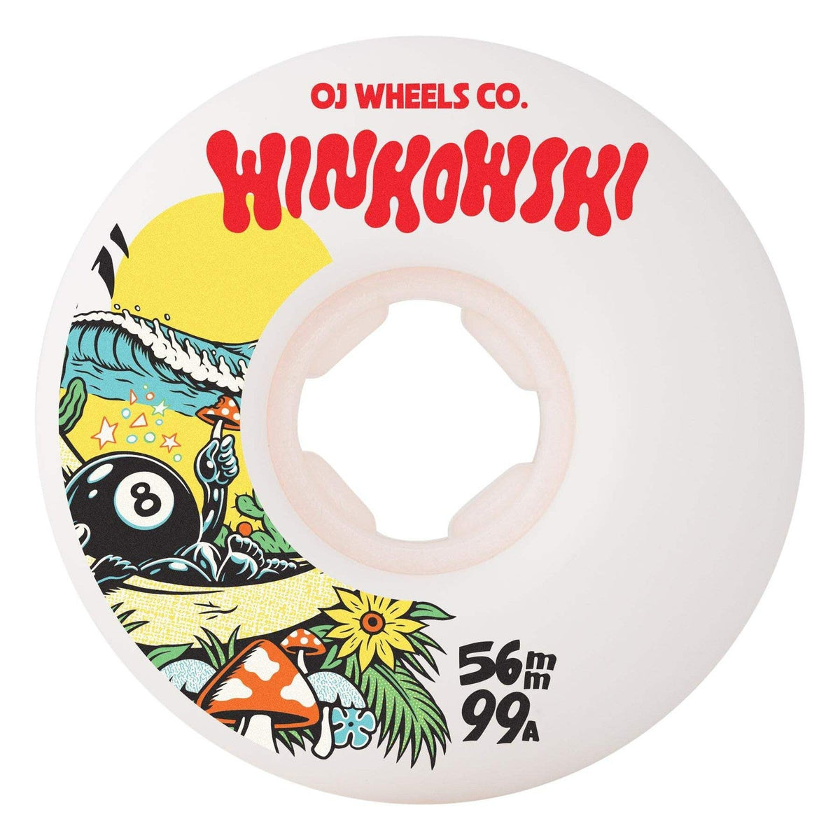 OJ Winkowski Mushroom Elite White Mini Combo 56mm 99A Skateboard Wheels