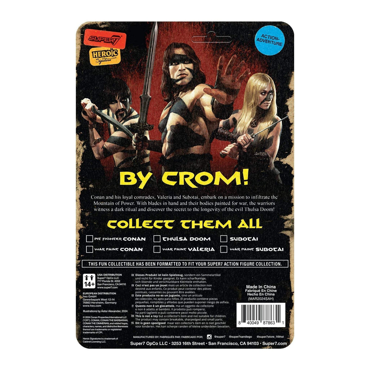 Super7 X Conan The Barbarian - Valeria (War Paint) Reaction Figure