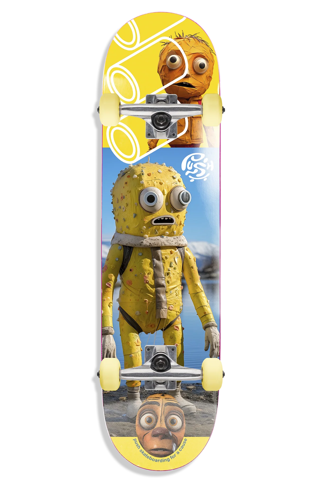 Push "Yellow Man" 7.25" Complete Skateboard