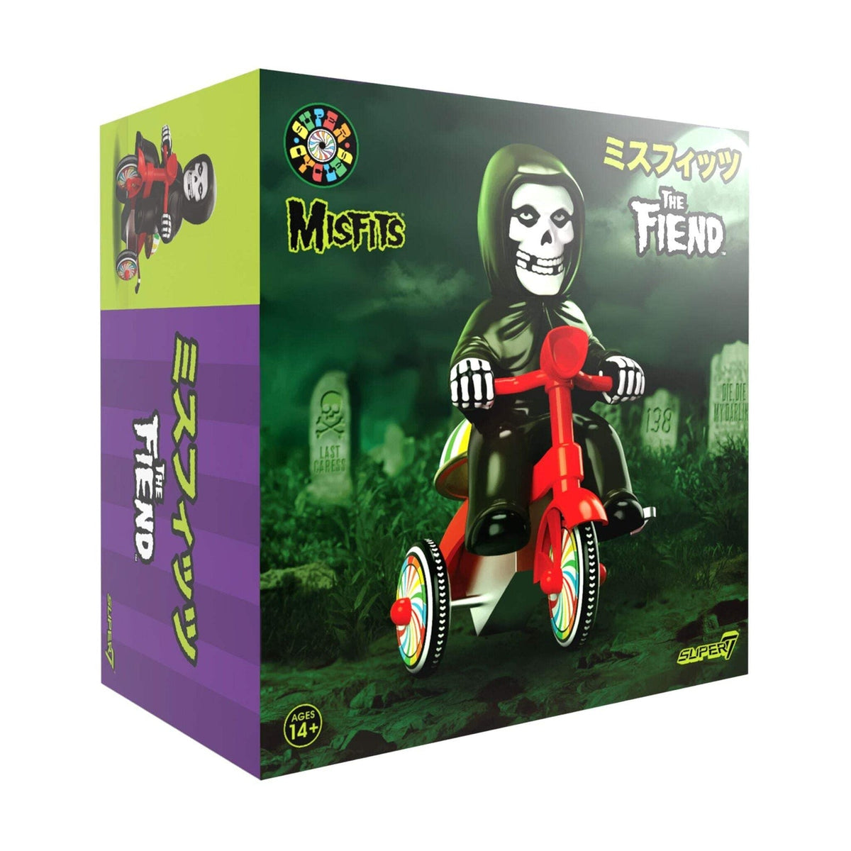 Super7 X Misfits - Super Cycles - Fiend (Black W/ Red Trike) Vinyl Toy