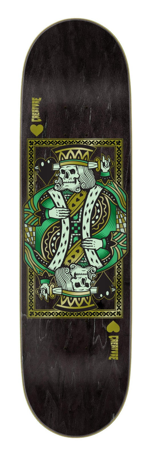 Creature Heshking Twin LG 8.5" Twin-Tail Skateboard Deck