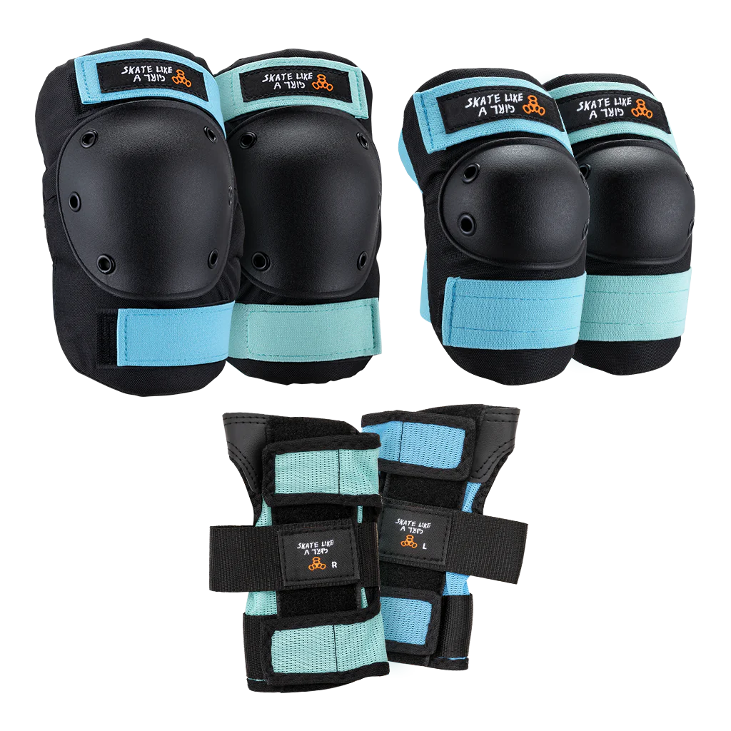 Triple Eight Saver Series - Skate Like A Girl Safety Pads 3-Pk