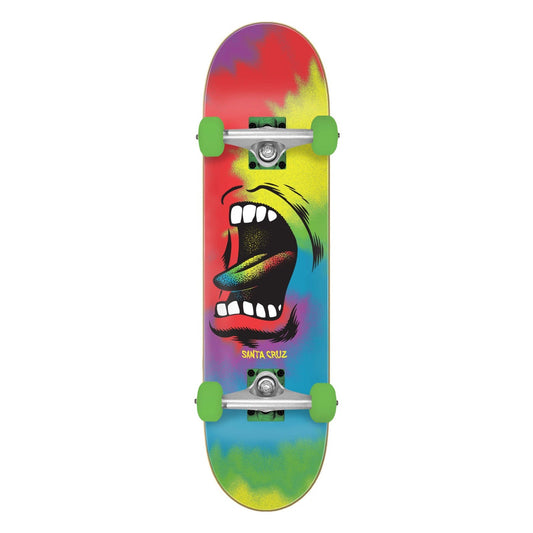 Santa Cruz Big Mouth Tie Dye Full 8" Complete Skateboard