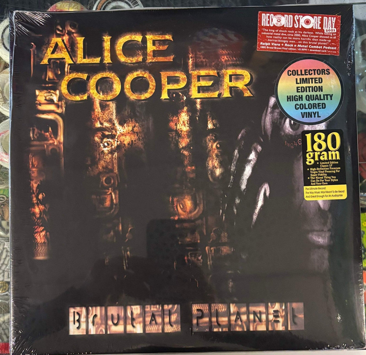 ALICE COOPER - Brutal Planet [180G] (Color Vinyl) LP Record + DL Code