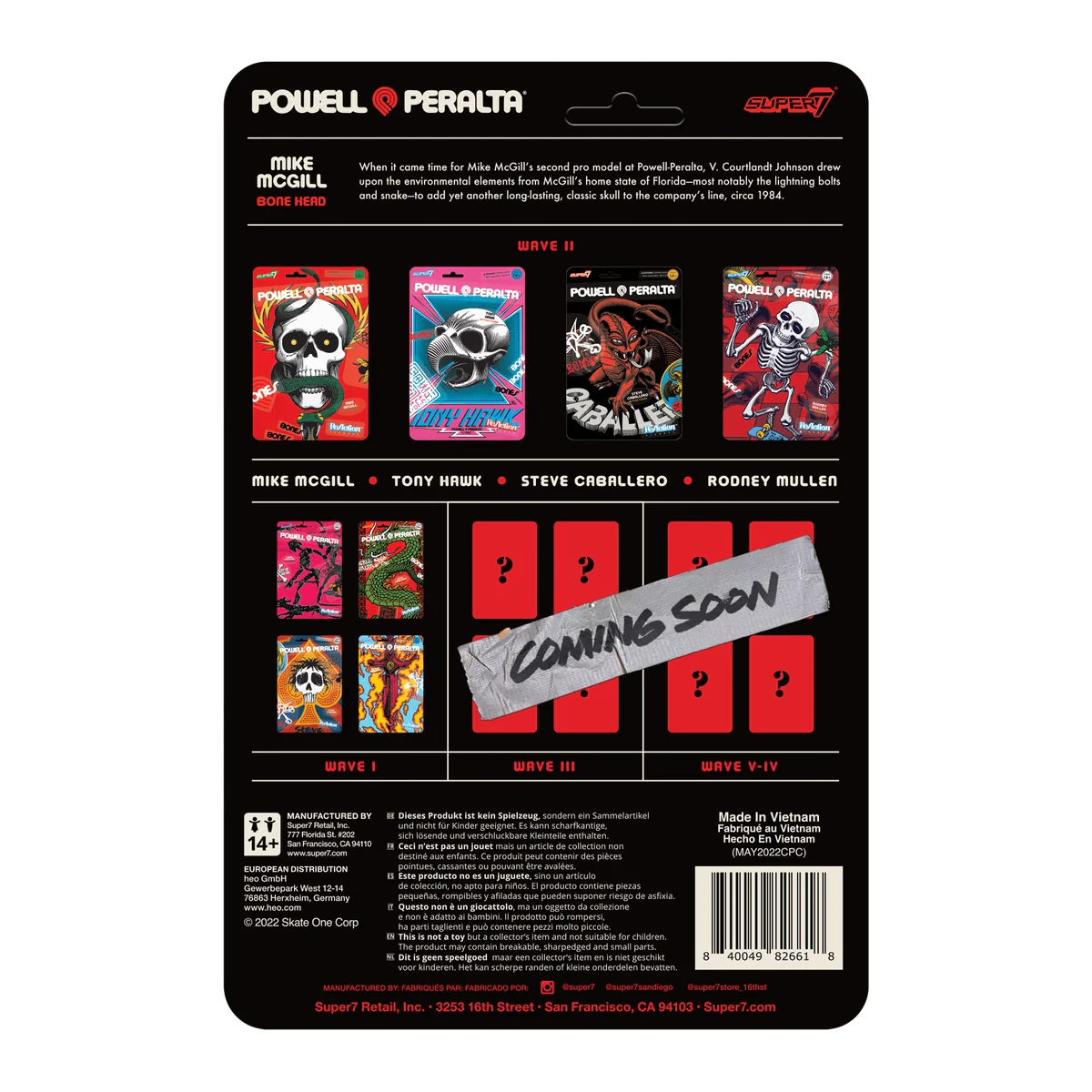 Super7 X Powell Peralta Mike McGill Wave 2 Reaction Figure