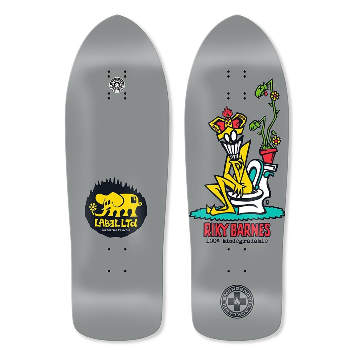 Black Label Riky Barnes "100% Biodegradable" Skateboard Deck