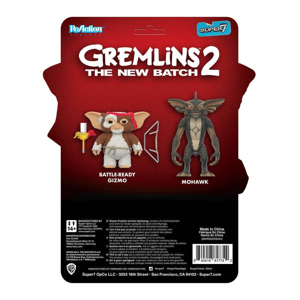 Super7 X Gremlins - Gizmo (Battle Ready Character Card) Reaction Figure