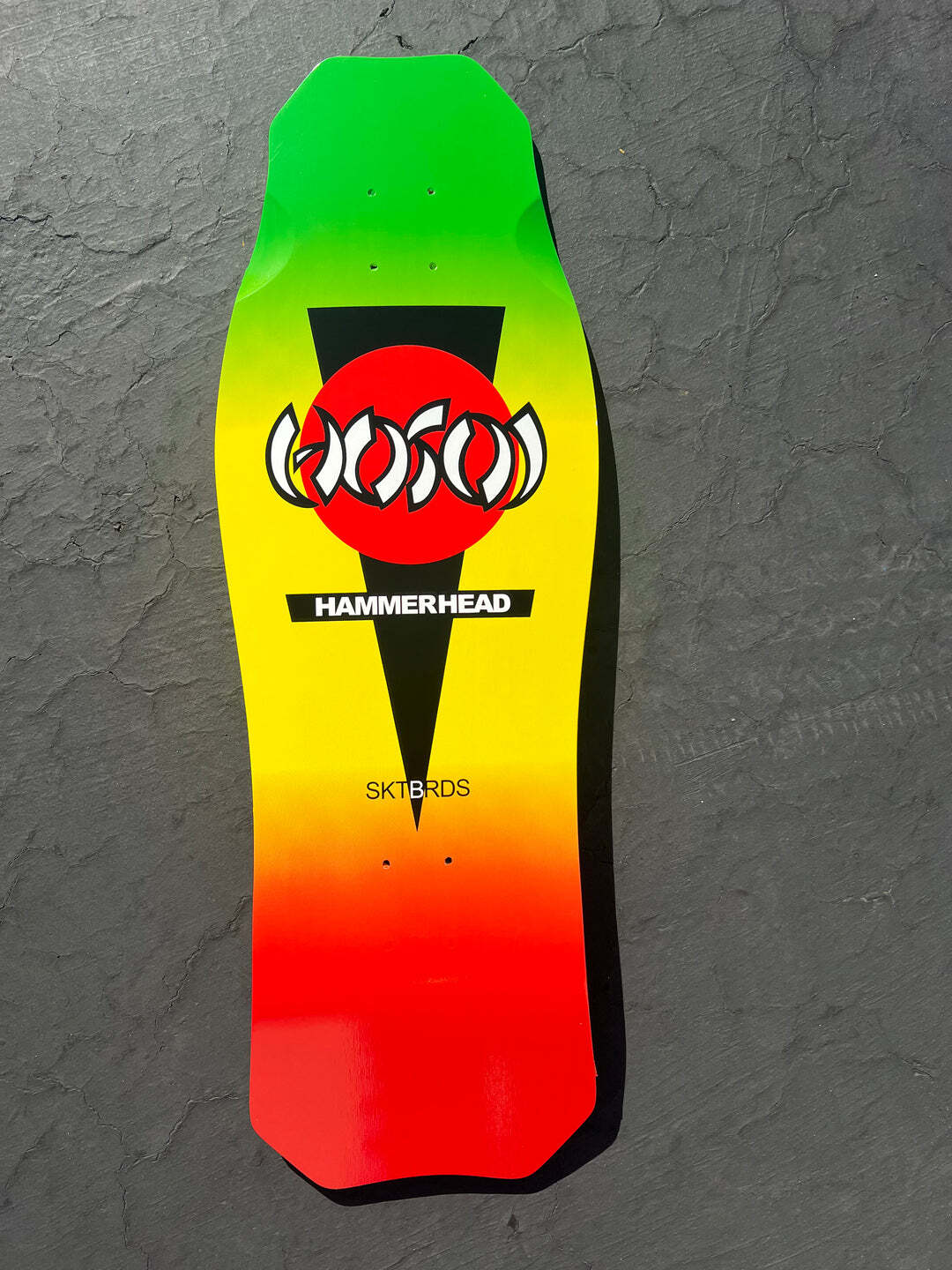 Hosoi OG Hammerhead Rasta 10.5" Skateboard Deck